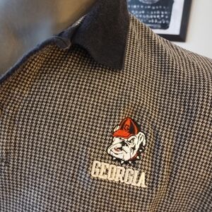 Gear For Sports UGA Houndstooth Polo Shirt Size XXL